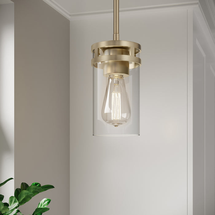 Millennium - 91011-MG - One Light Mini Pendant - Lunden - Modern Gold