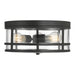 Millennium - 91013-MB - Three Light Flush Mount - Lunden - Matte Black