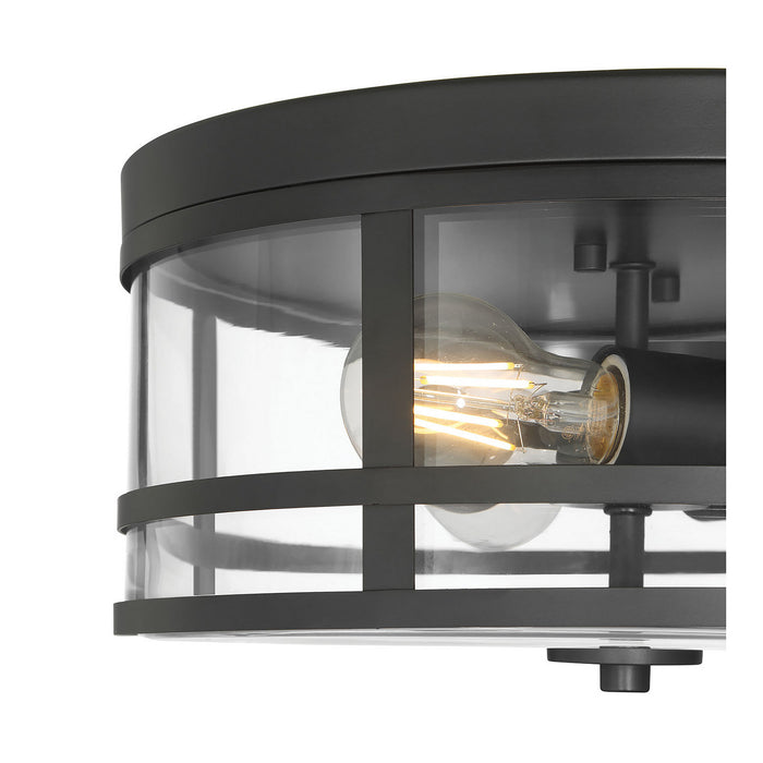 Millennium - 91013-MB - Three Light Flush Mount - Lunden - Matte Black
