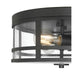 Millennium - 91013-MB - Three Light Flush Mount - Lunden - Matte Black
