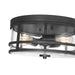 Millennium - 91013-MB - Three Light Flush Mount - Lunden - Matte Black