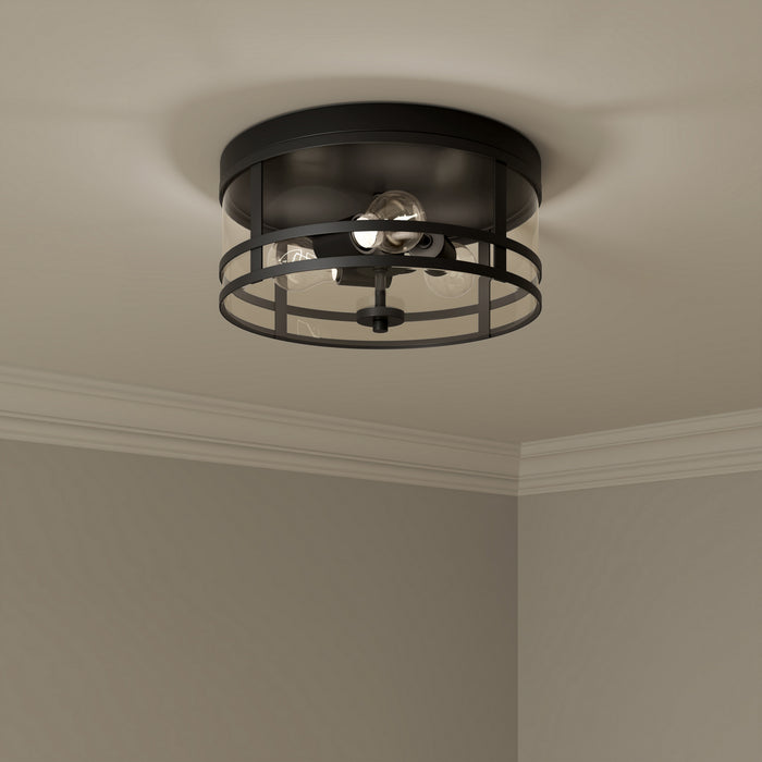 Millennium - 91013-MB - Three Light Flush Mount - Lunden - Matte Black
