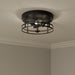 Millennium - 91013-MB - Three Light Flush Mount - Lunden - Matte Black