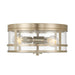 Millennium - 91013-MG - Three Light Flush Mount - Lunden - Modern Gold