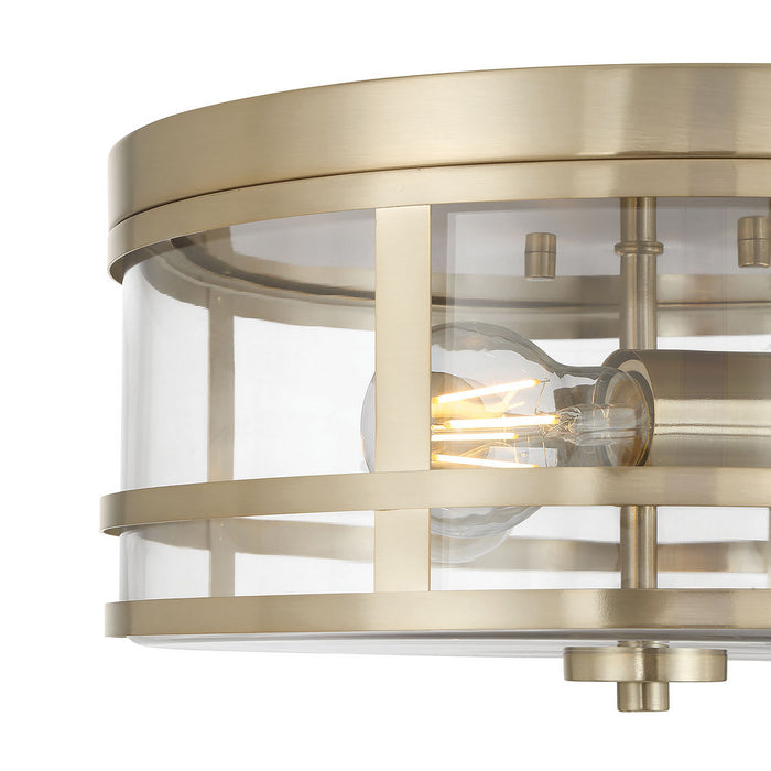 Millennium - 91013-MG - Three Light Flush Mount - Lunden - Modern Gold
