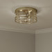 Millennium - 91013-MG - Three Light Flush Mount - Lunden - Modern Gold