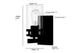 Millennium - 91021-MG - One Light Wall Sconce - Lunden - Modern Gold