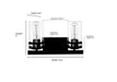 Millennium - 91022-MG - Two Light Vanity - Lunden - Modern Gold