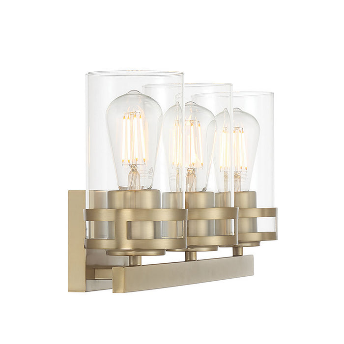 Millennium - 91023-MG - Three Light Vanity - Lunden - Modern Gold