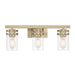 Millennium - 91023-MG - Three Light Vanity - Lunden - Modern Gold