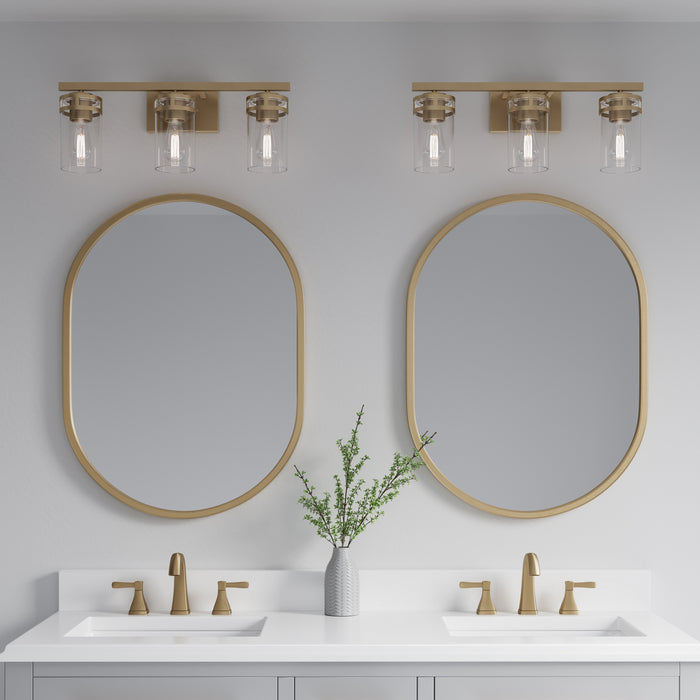 Millennium - 91023-MG - Three Light Vanity - Lunden - Modern Gold