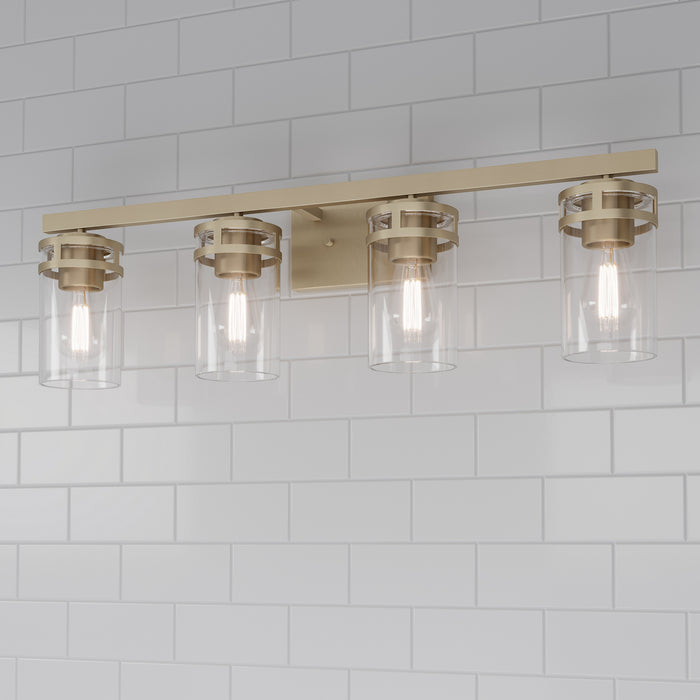 Millennium - 91024-MG - Four Light Vanity - Lunden - Modern Gold