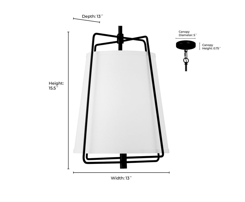 Millennium - 919101-VB - One Light Pendant - Vellinor - Vintage Brass