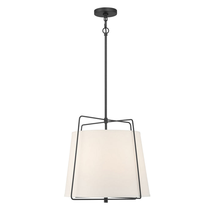 Millennium - 919103-MB - Three Light Pendant - Vellinor - Matte Black