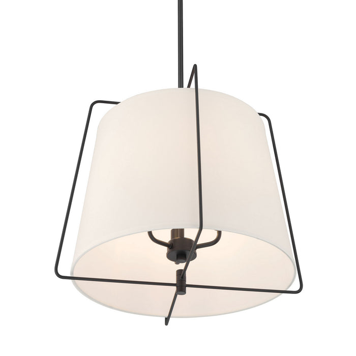 Millennium - 919103-MB - Three Light Pendant - Vellinor - Matte Black