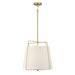 Millennium - 919103-VB - Three Light Pendant - Vellinor - Vintage Brass