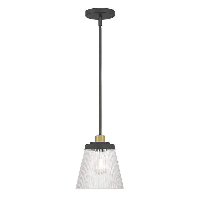 Millennium - 9301-MB/VB - One Light Mini Pendant - Lustria - Matte Black