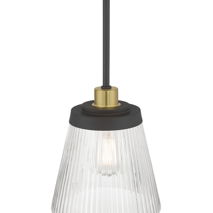 Millennium - 9301-MB/VB - One Light Mini Pendant - Lustria - Matte Black