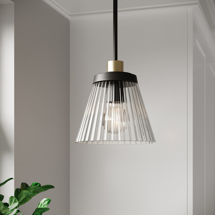Millennium - 9301-MB/VB - One Light Mini Pendant - Lustria - Matte Black