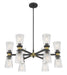 Millennium - 9312-MB/VB - 12 Light Chandelier - Lustria - Matte Black