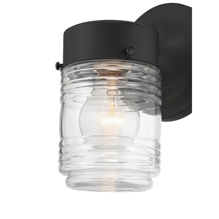 Millennium - 95101-PBK - One Light Lantern - Bravyn - Powder Coated Black