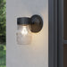 Millennium - 95101-PBK - One Light Lantern - Bravyn - Powder Coated Black