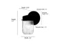 Millennium - 95101-PBK - One Light Lantern - Bravyn - Powder Coated Black