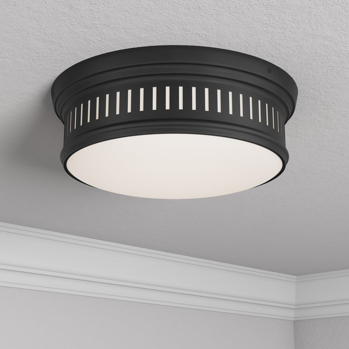 Millennium - 95102-MB - Two Light Flush Mount - Velune - Matte Black
