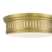 Millennium - 95102-VB - Two Light Flush Mount - Velune - Vintage Brass