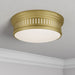 Millennium - 95102-VB - Two Light Flush Mount - Velune - Vintage Brass