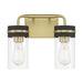Millennium - 95202-VB/MB - Two Light Vanity - Marbridge - Vintage Brass