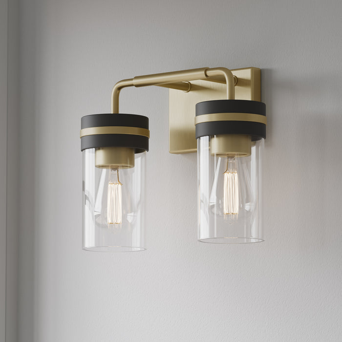 Millennium - 95202-VB/MB - Two Light Vanity - Marbridge - Vintage Brass