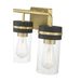 Millennium - 95203-VB/MB - Three Light Vanity - Marbridge - Vintage Brass
