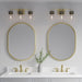 Millennium - 95203-VB/MB - Three Light Vanity - Marbridge - Vintage Brass