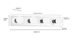 Millennium - 96104-CH - Four Light Bath Bar - Bellisse - Chrome