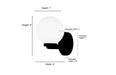 Millennium - 97001-CH - One Light Wall Sconce - Ardeva - Chrome