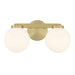 Millennium - 97002-VB - Two Light Vanity - Ardeva - Vintage Brass