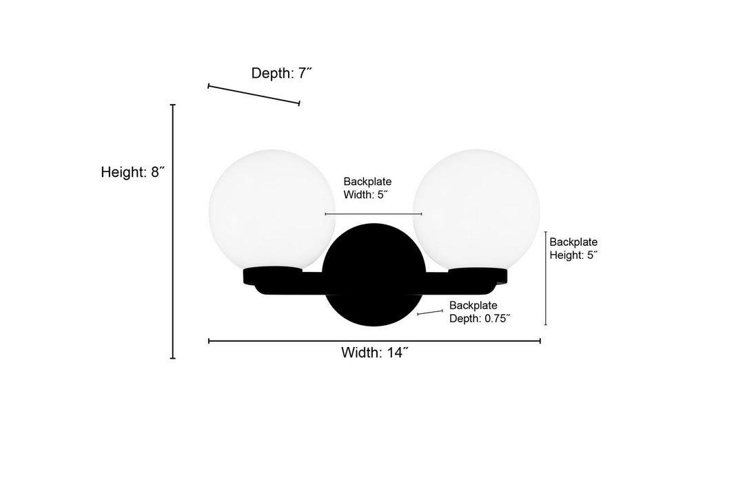 Millennium - 97002-VB - Two Light Vanity - Ardeva - Vintage Brass