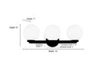 Millennium - 97003-CH - Three Light Vanity - Ardeva - Chrome