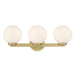 Millennium - 97003-VB - Three Light Vanity - Ardeva - Vintage Brass