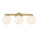 Millennium - 97003-VB - Three Light Vanity - Ardeva - Vintage Brass
