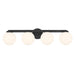 Millennium - 97004-MB - Four Light Vanity - Ardeva - Matte Black