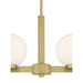 Millennium - 97104-VB - Four Light Linear Chandelier - Ardeva - Vintage Brass