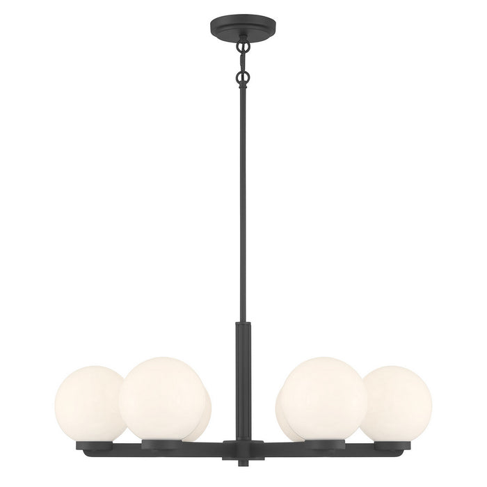 Millennium - 97106-MB - Six Light Chandelier - Ardeva - Matte Black