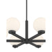 Millennium - 97106-MB - Six Light Chandelier - Ardeva - Matte Black