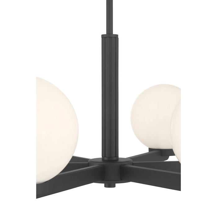 Millennium - 97106-MB - Six Light Chandelier - Ardeva - Matte Black