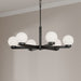 Millennium - 97106-MB - Six Light Chandelier - Ardeva - Matte Black