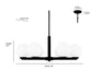 Millennium - 97106-MB - Six Light Chandelier - Ardeva - Matte Black