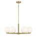 Millennium - 97106-VB - Six Light Chandelier - Ardeva - Vintage Brass