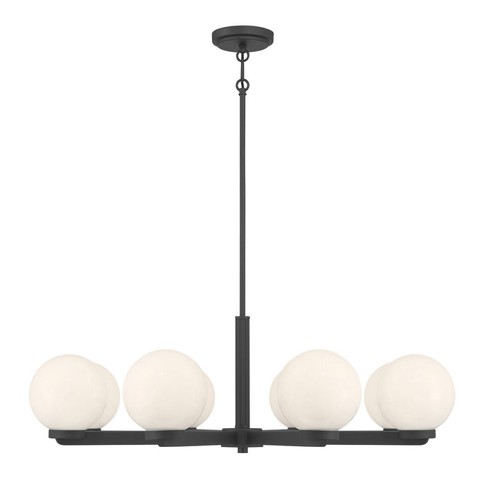 Millennium - 97108-MB - Eight Light Chandelier - Ardeva - Matte Black